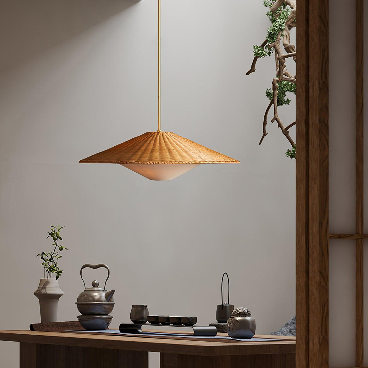 Ardenia Rattan Pendant Light-Moonnatur