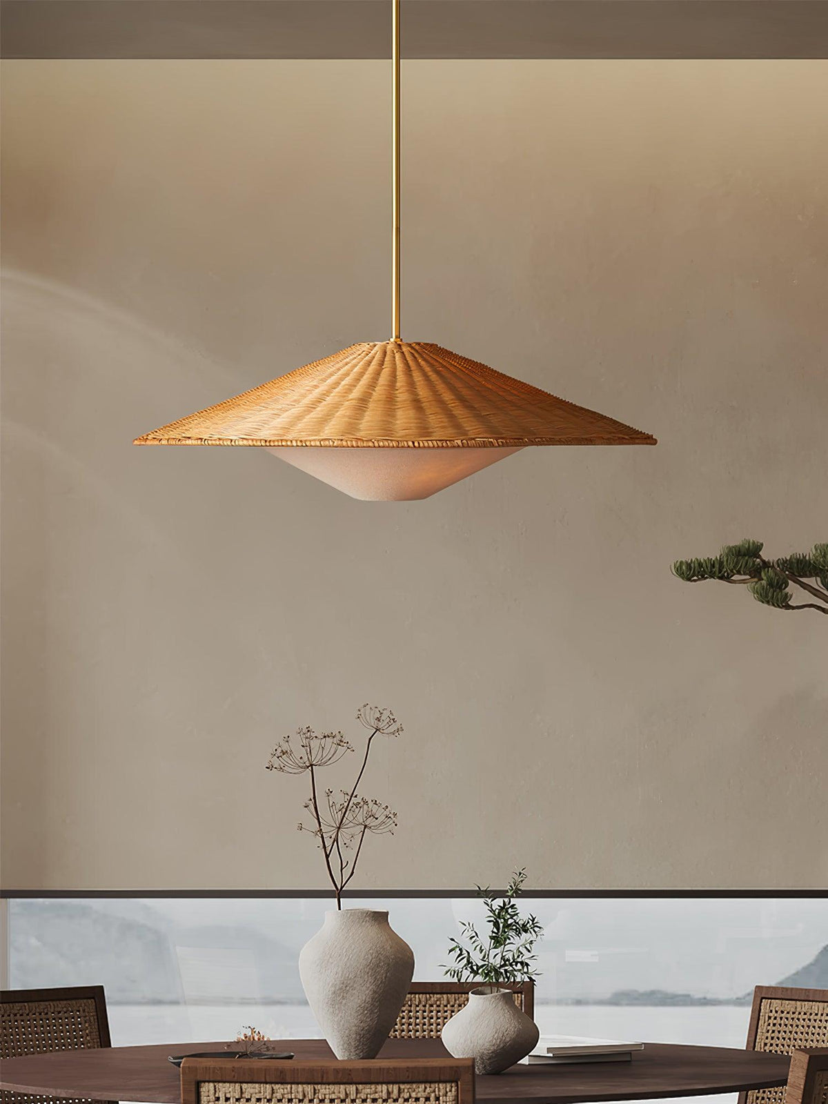 Ardenia Rattan Pendant Light-Moonnatur