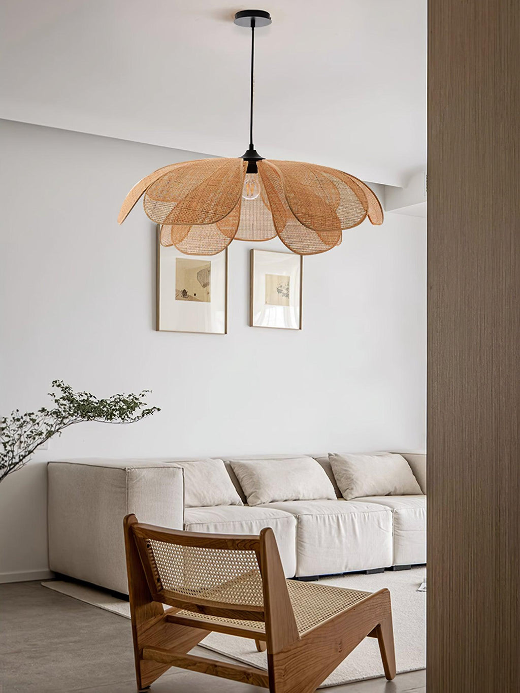 Urenheath Rattan Pendant Light-Moonnatur