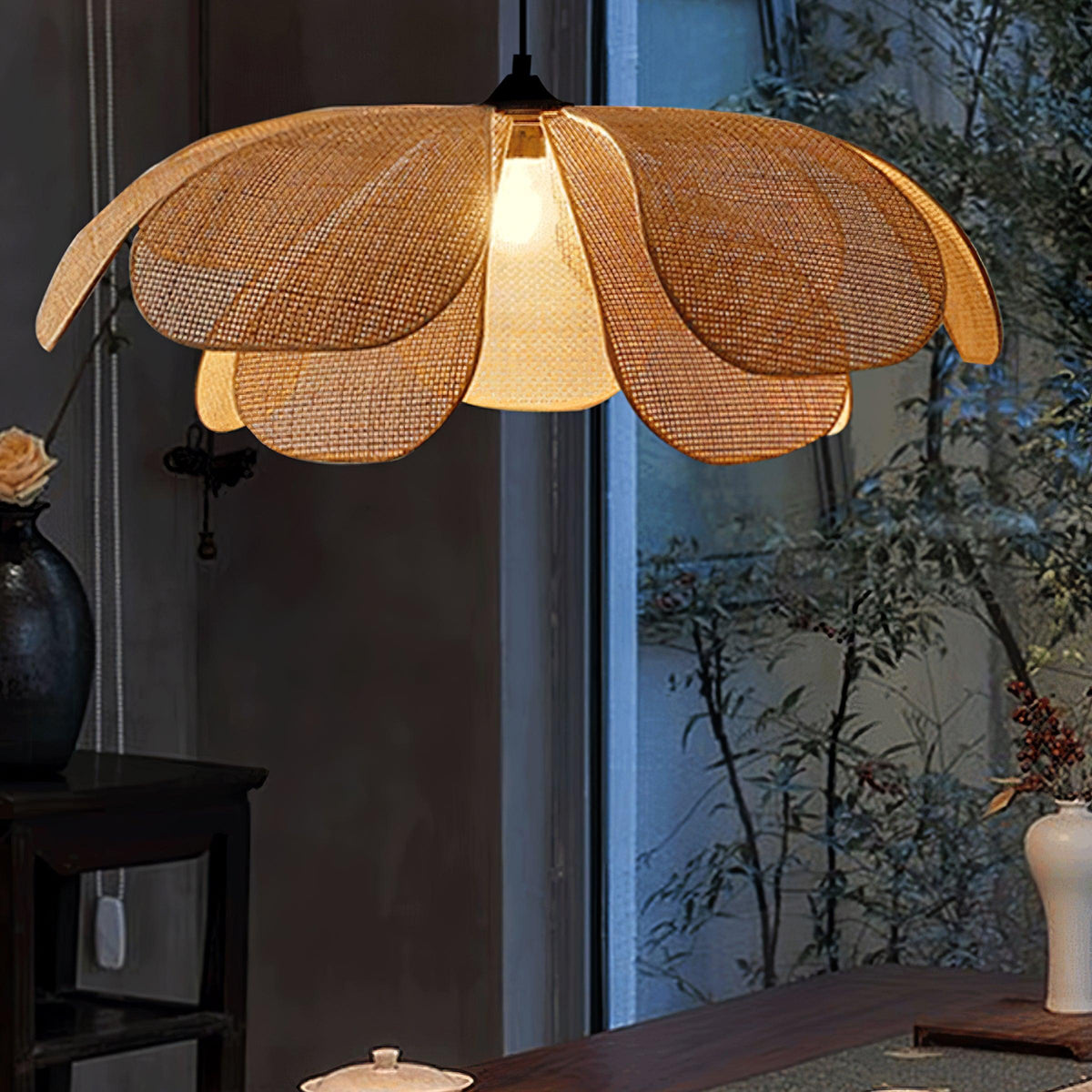 Urenheath Rattan Pendant Light-Moonnatur