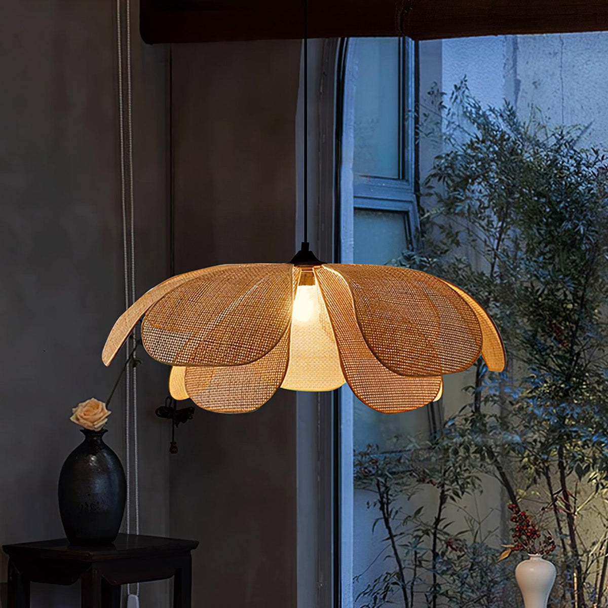 Urenheath Rattan Pendant Light-Moonnatur