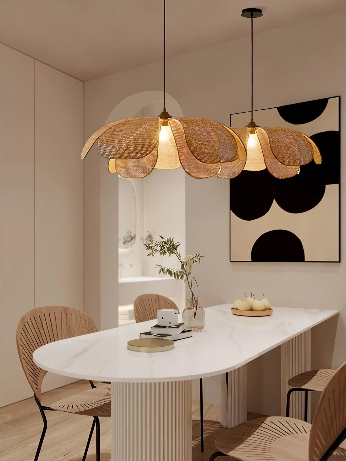 Urenheath Rattan Pendant Light-Moonnatur