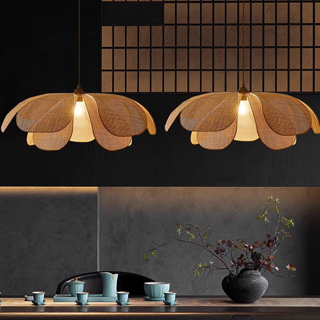 Urenheath Rattan Pendant Light-Moonnatur