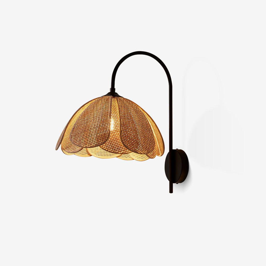Ulvenmoss Rattan Wall Light-Moonnatur