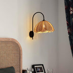 Ulvenmoss Rattan Wall Light-Moonnatur