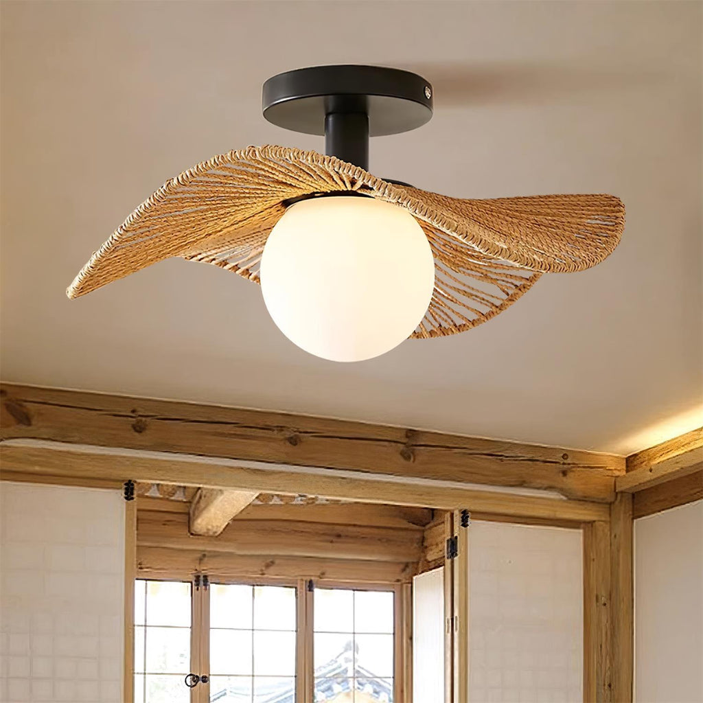 Selvenmere Hemp Rope Ceiling Light-Moonnatur