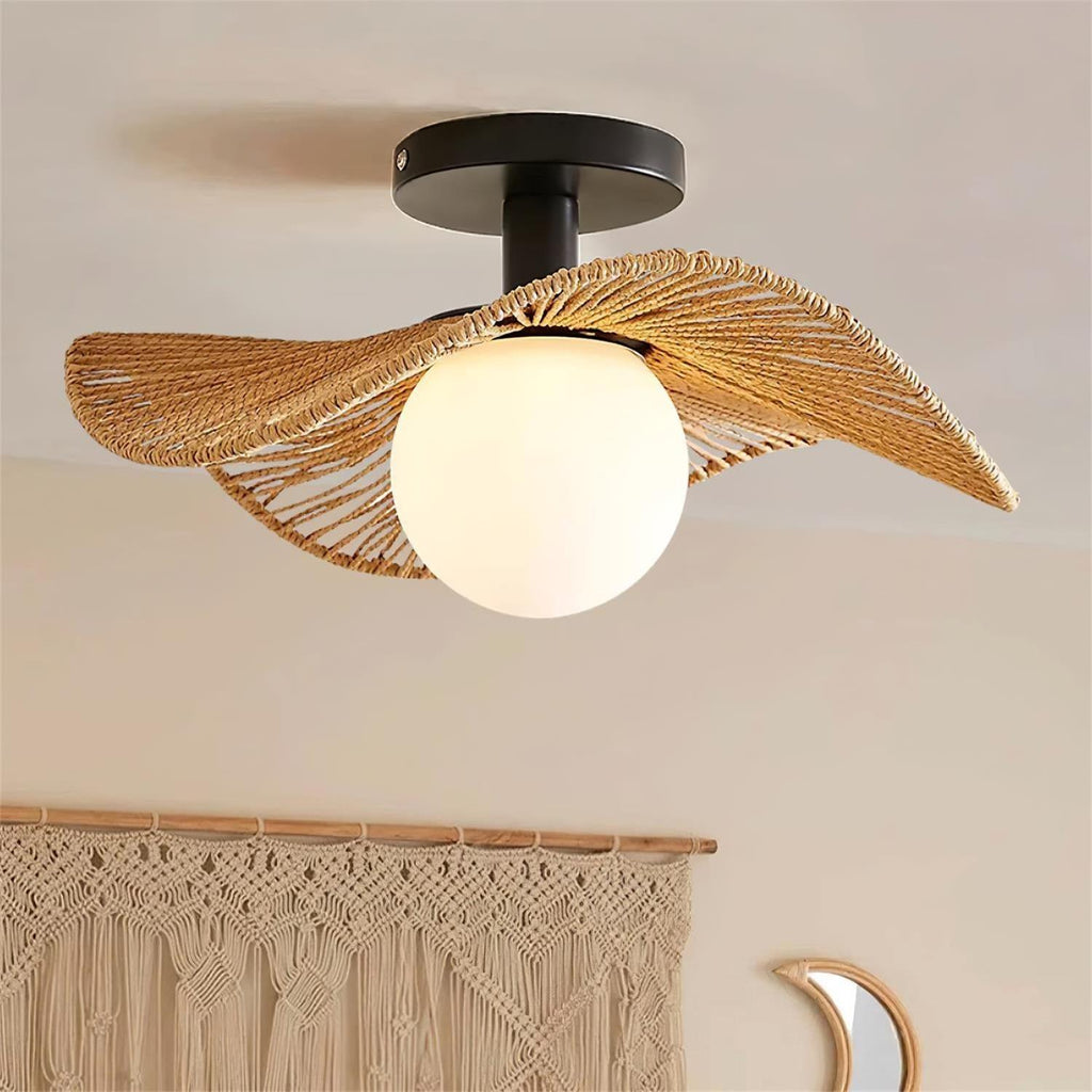 Selvenmere Hemp Rope Ceiling Light-Moonnatur
