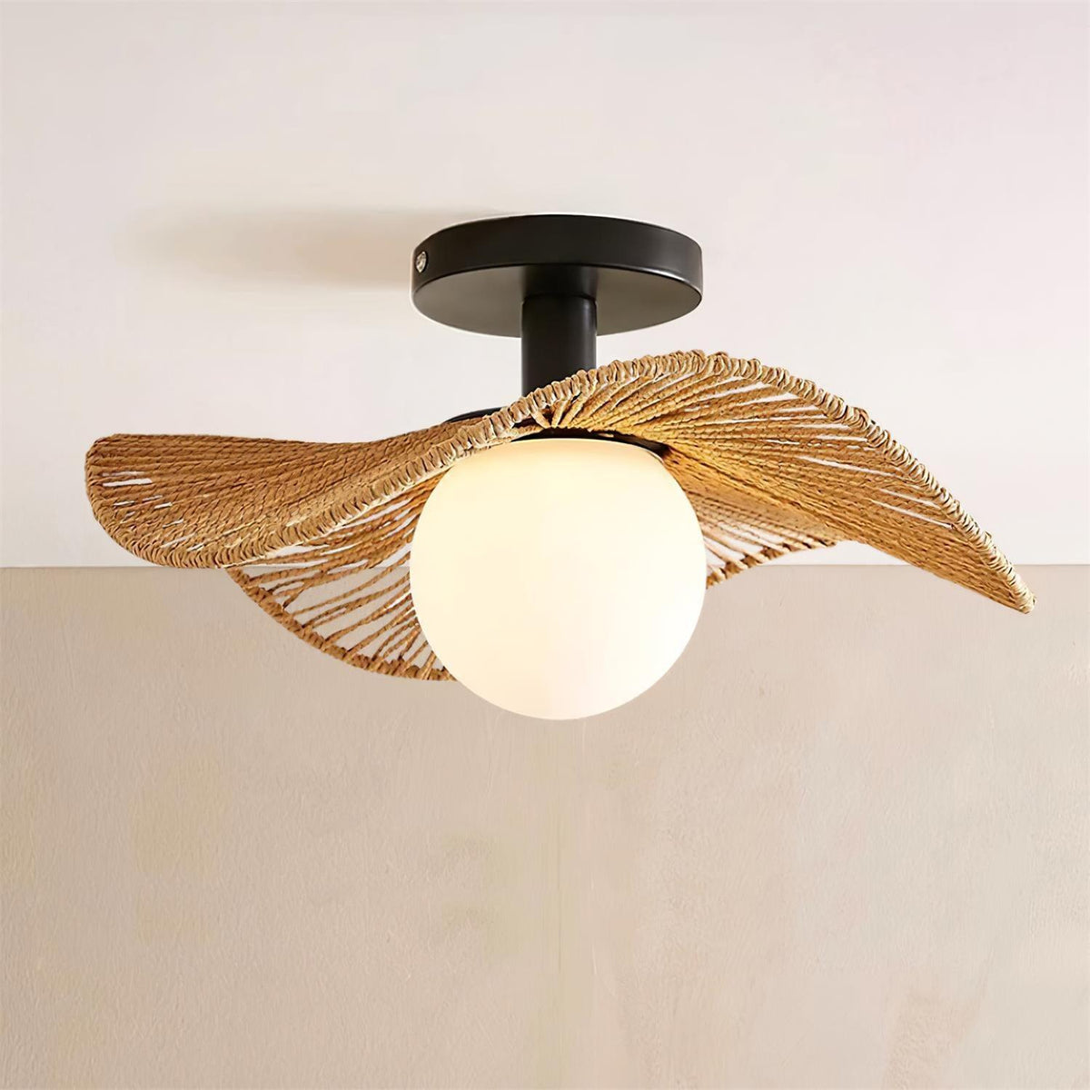 Selvenmere Hemp Rope Ceiling Light-Moonnatur