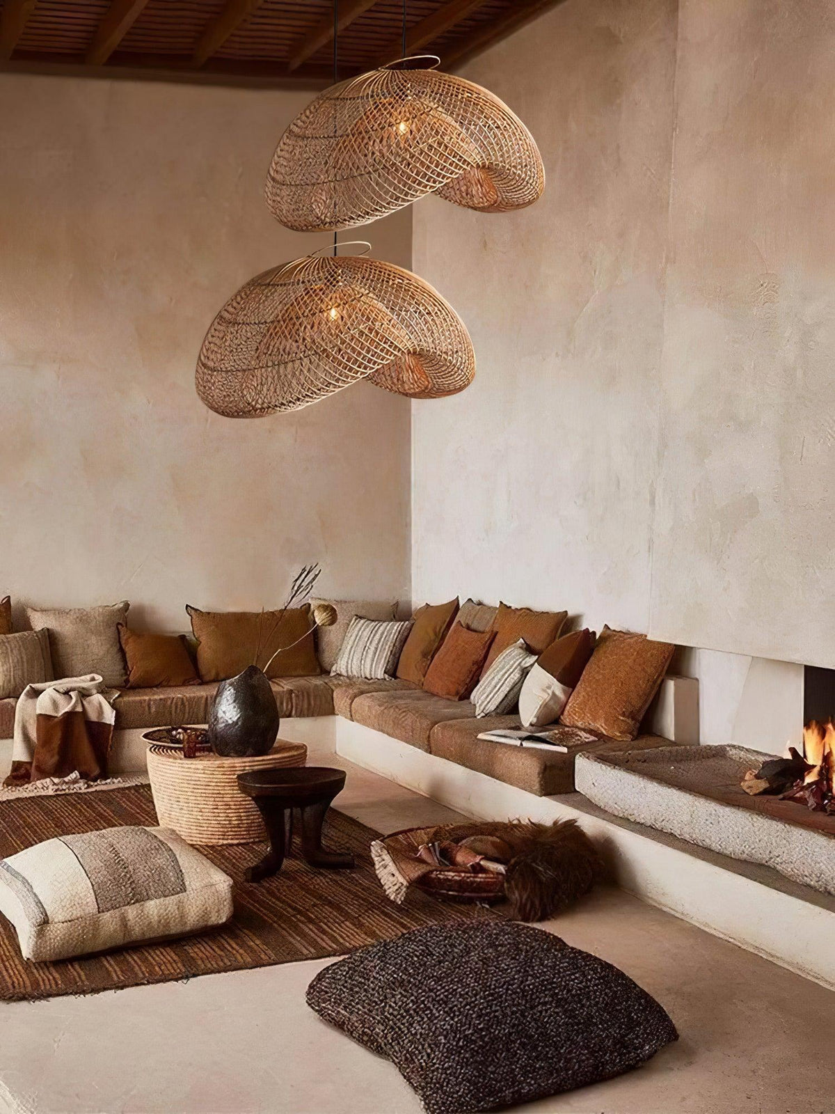 Perenwyn Rattan Pendant Light-Moonnatur