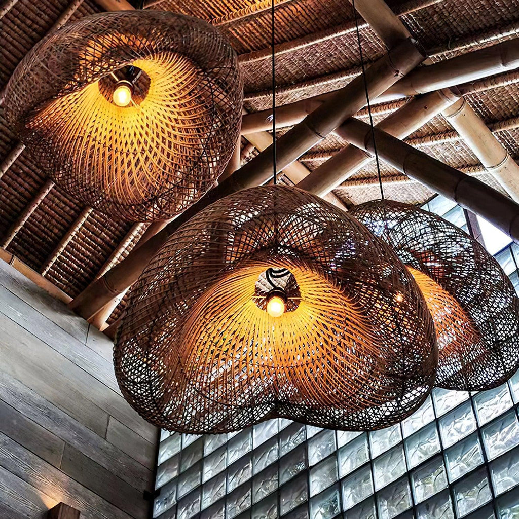Perenwyn Rattan Pendant Light-Moonnatur