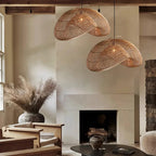 Elsencove Rattan Pendant Light-Moonnatur