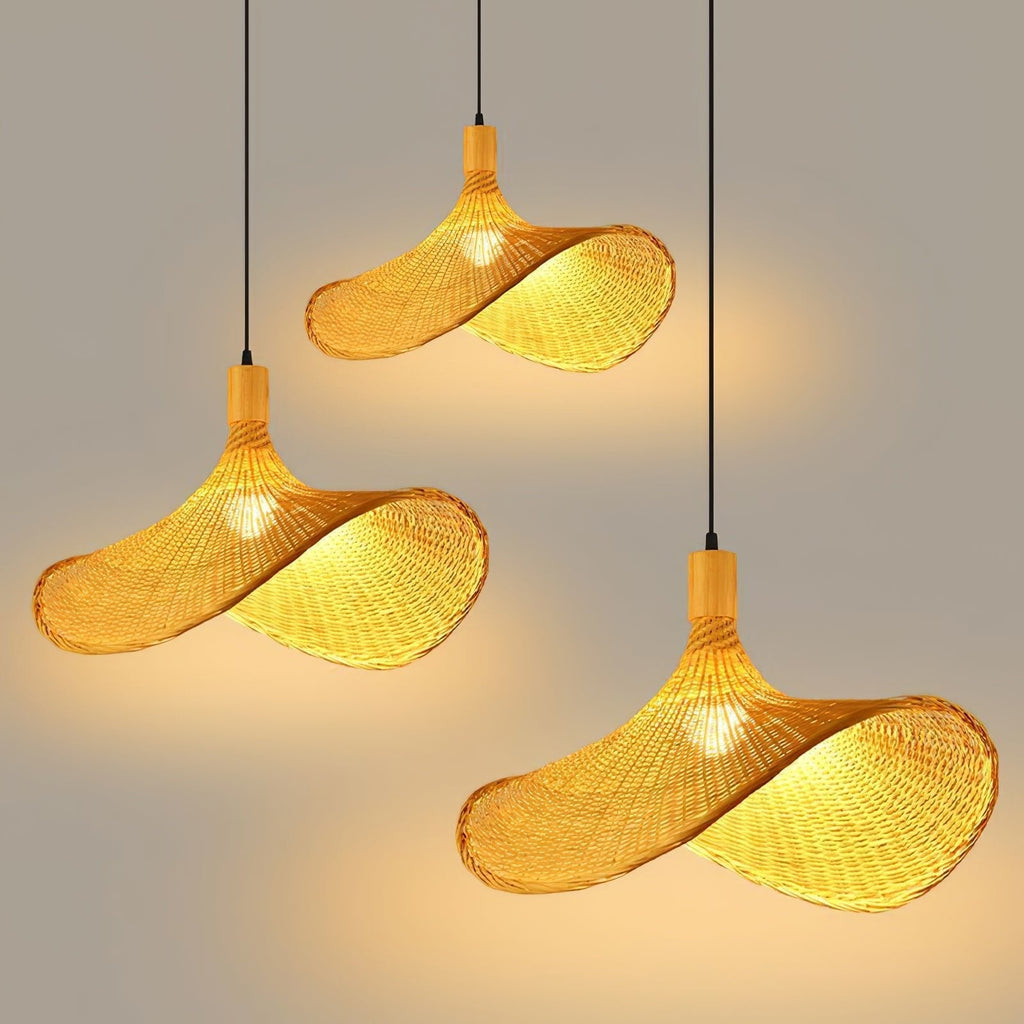 Morveniel Rattan Pendant Light-Moonnatur