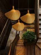 Morveniel Rattan Pendant Light-Moonnatur