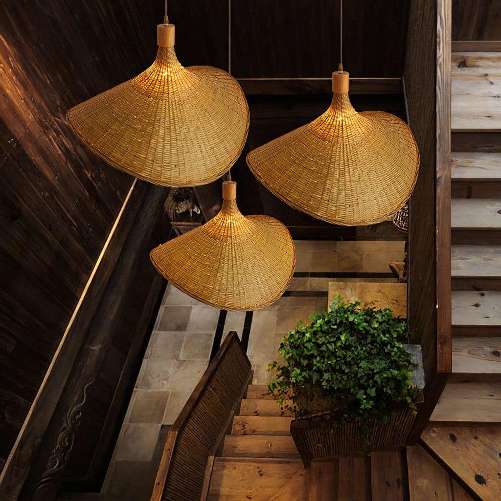 Morveniel Rattan Pendant Light-Moonnatur
