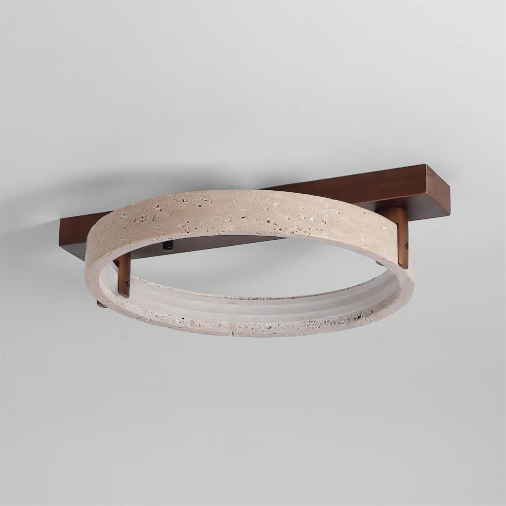 Hatherwick Travertine Ceiling Light-Moonnatur