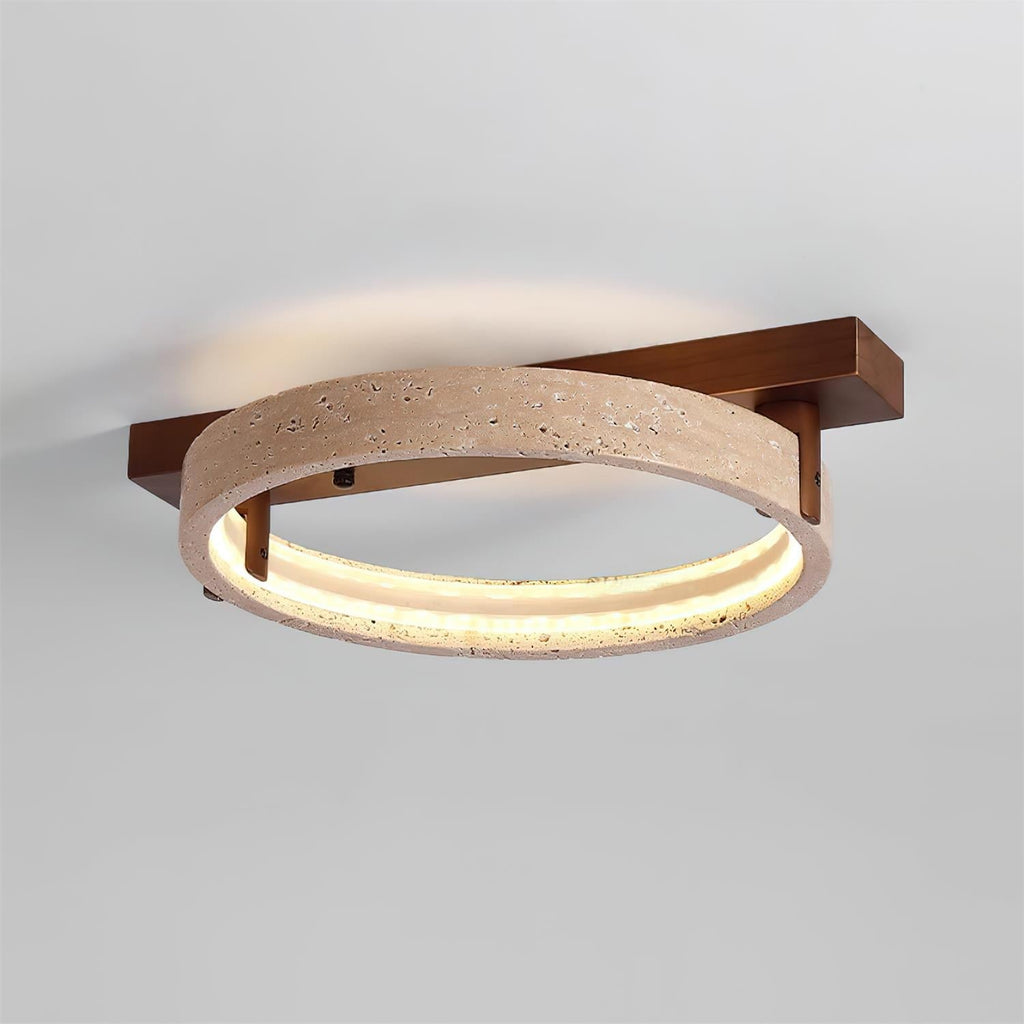 Hatherwick Travertine Ceiling Light-Moonnatur