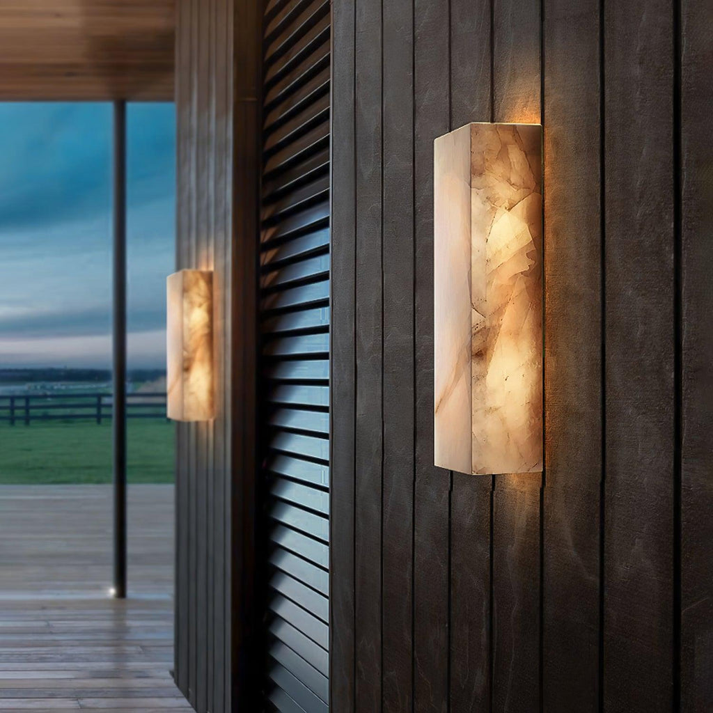 Ferrowenis Alabaster Wall Light-Moonnatur