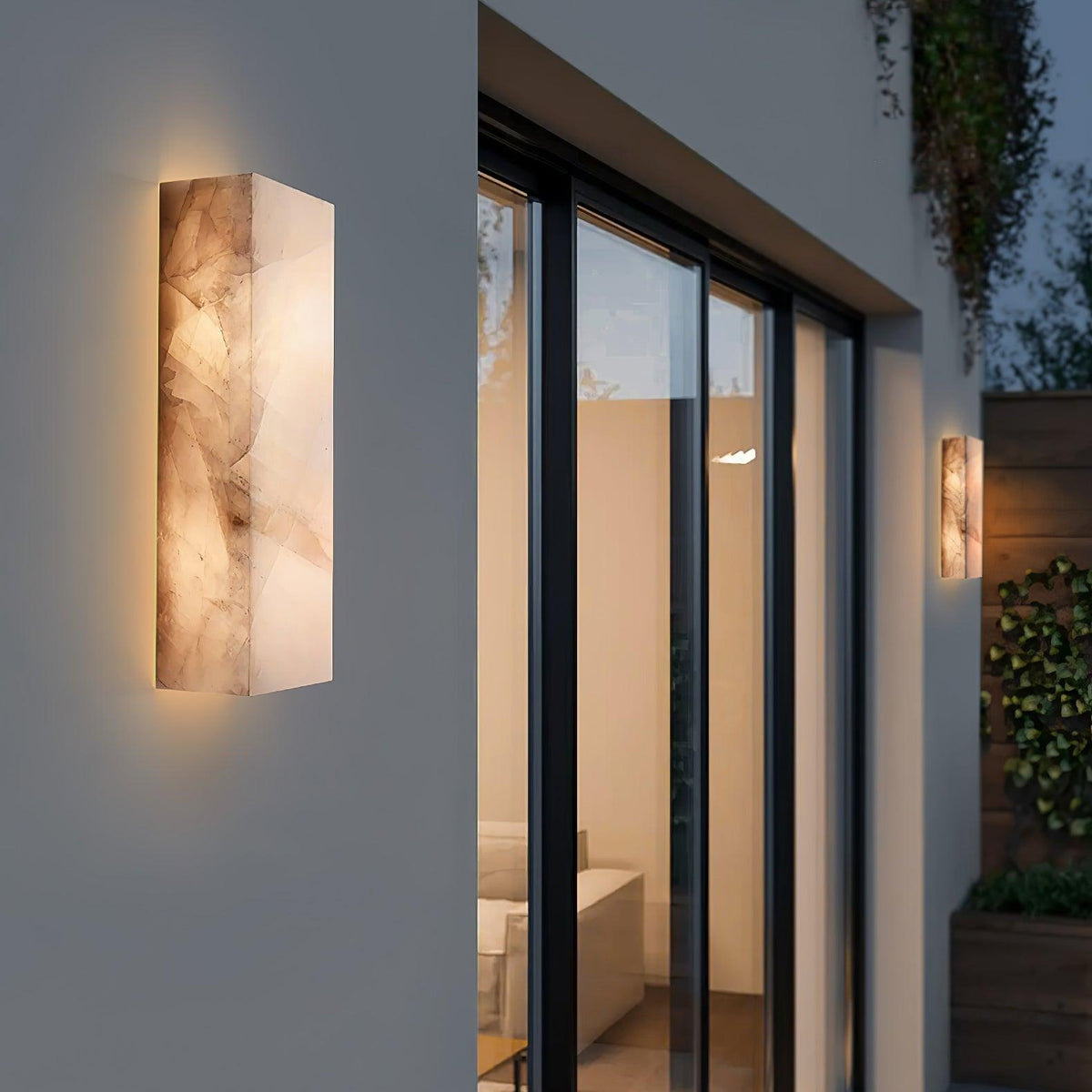 Ferrowenis Alabaster Wall Light-Moonnatur