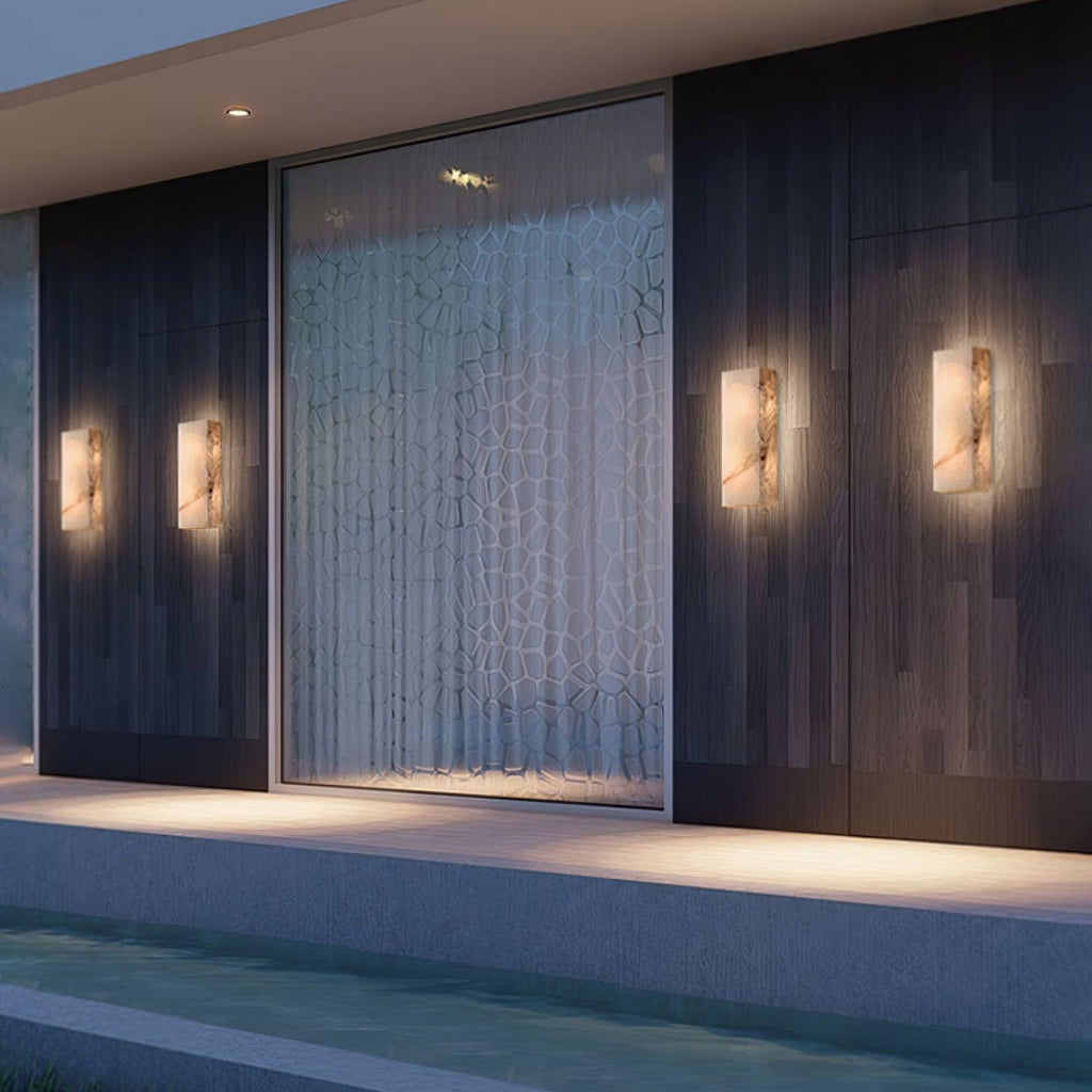 Ferrowenis Alabaster Wall Light-Moonnatur