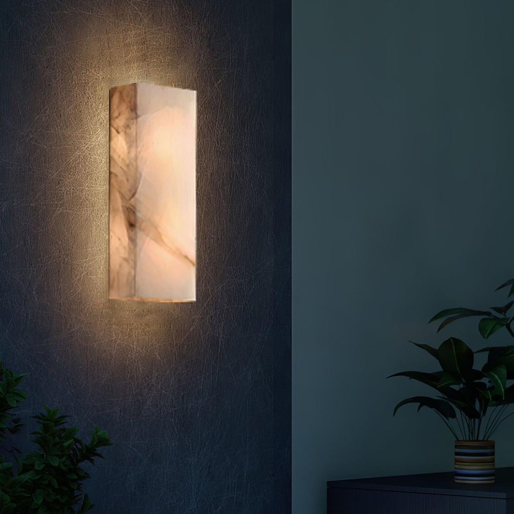 Ferrowenis Alabaster Wall Light-Moonnatur