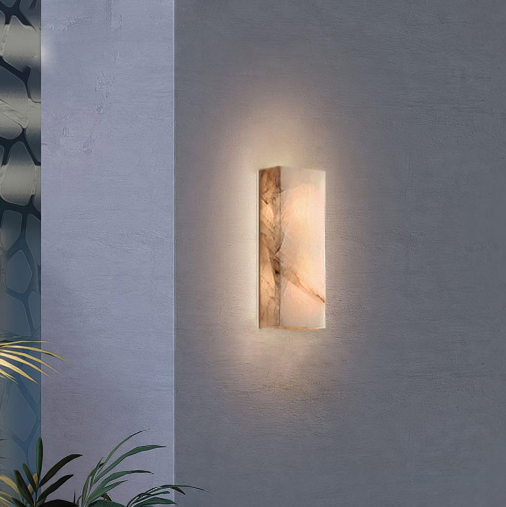 Ferrowenis Alabaster Wall Light-Moonnatur