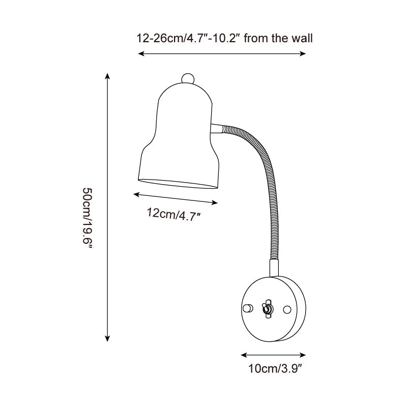 Baldenelia Metal Wall Light-Moonnatur