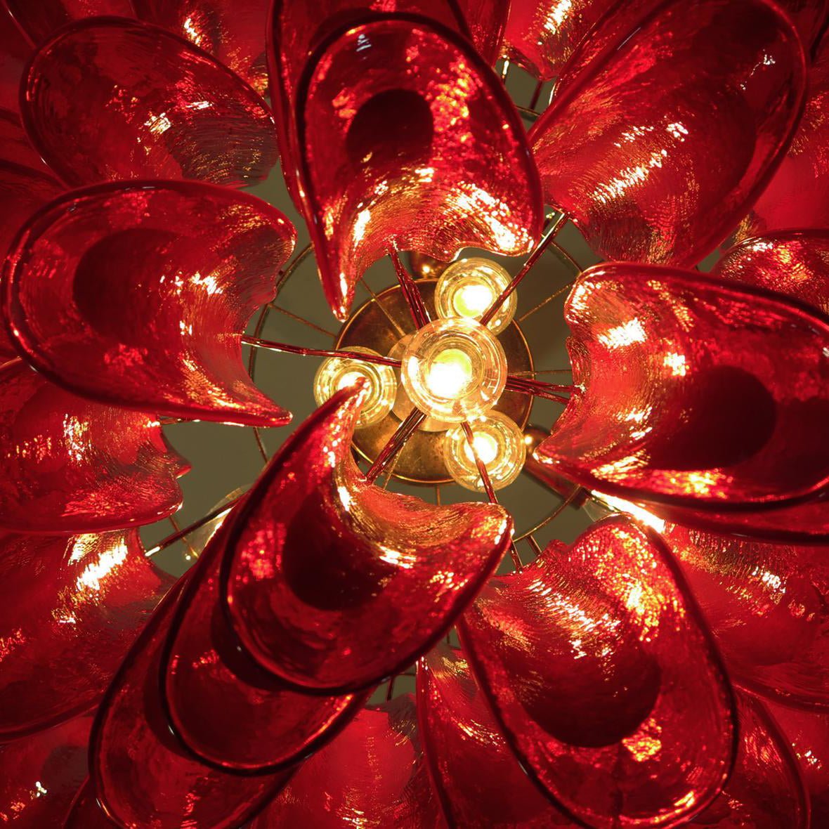 Jorrenmoss Glass Chandelier-Moonnatur