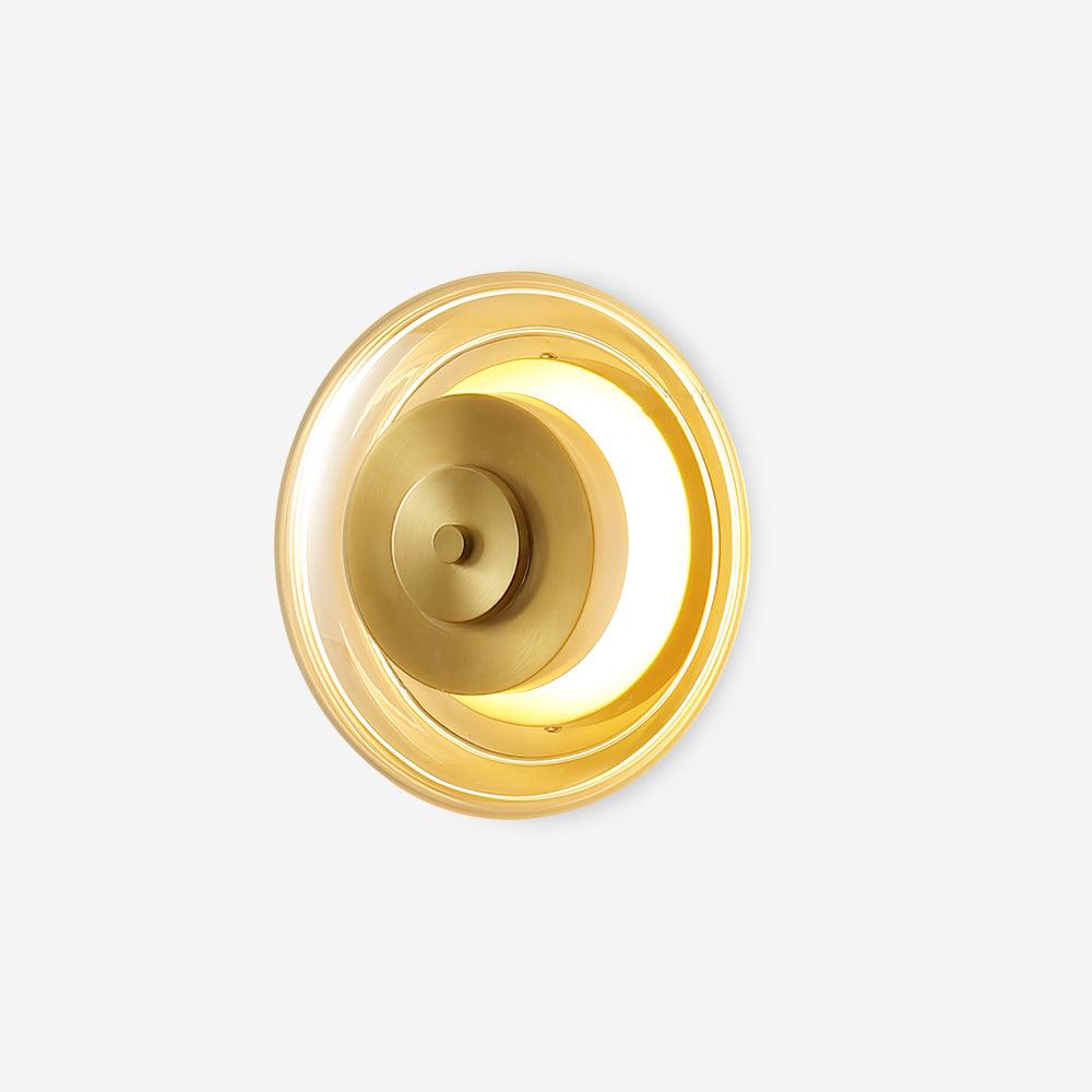 Ashenlark Glass Wall Light-Moonnatur