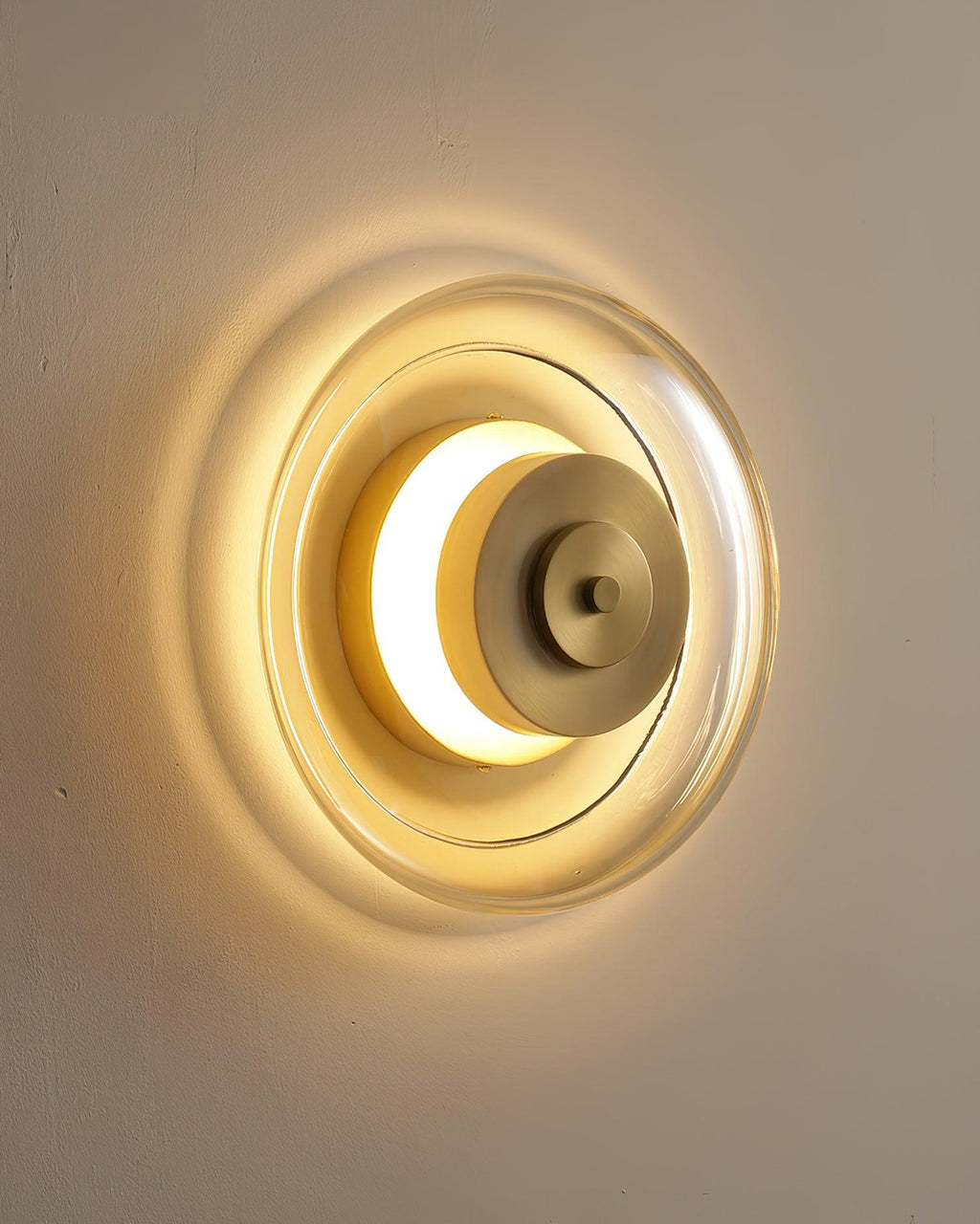 Ashenlark Glass Wall Light-Moonnatur
