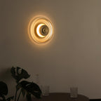 Ashenlark Glass Wall Light-Moonnatur