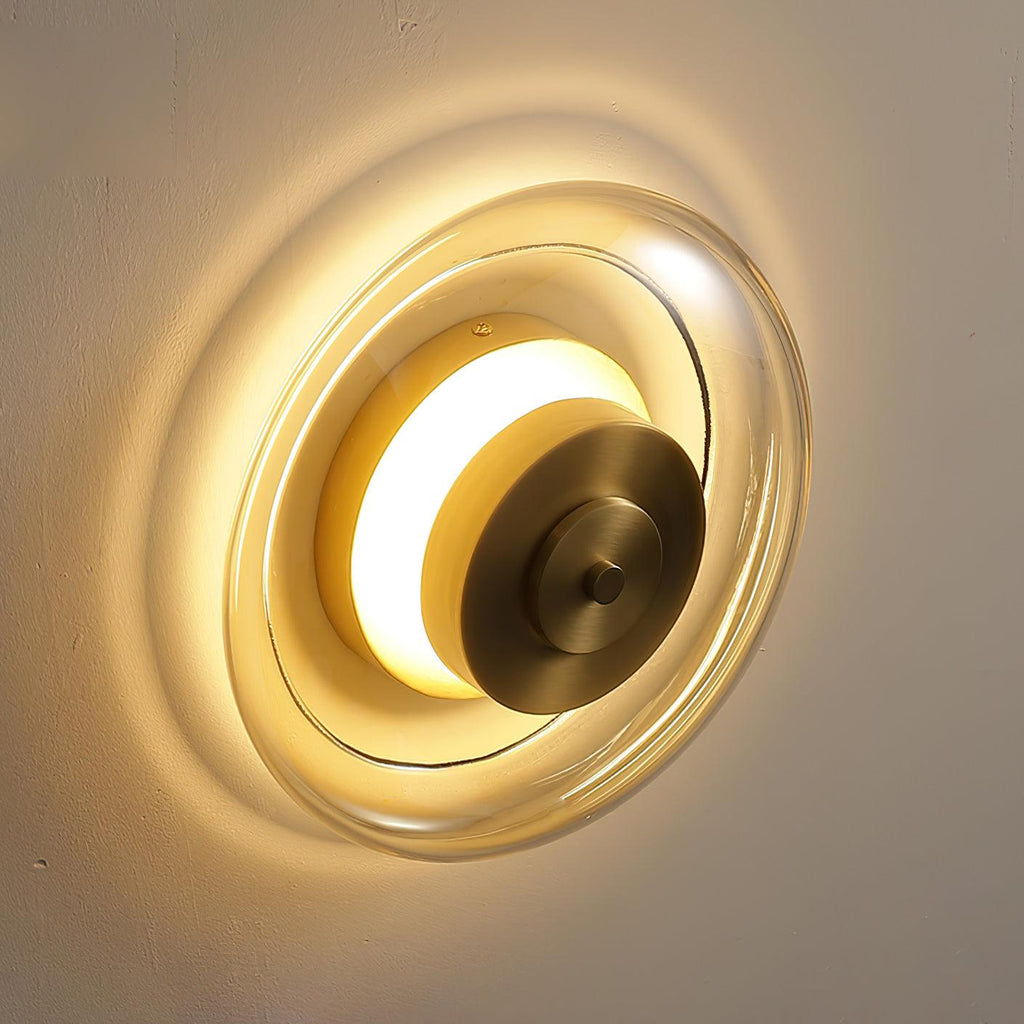 Ashenlark Glass Wall Light-Moonnatur