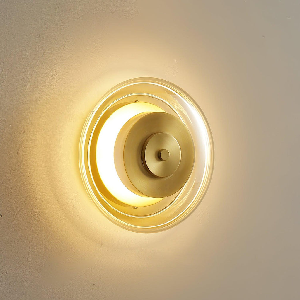 Ashenlark Glass Wall Light-Moonnatur