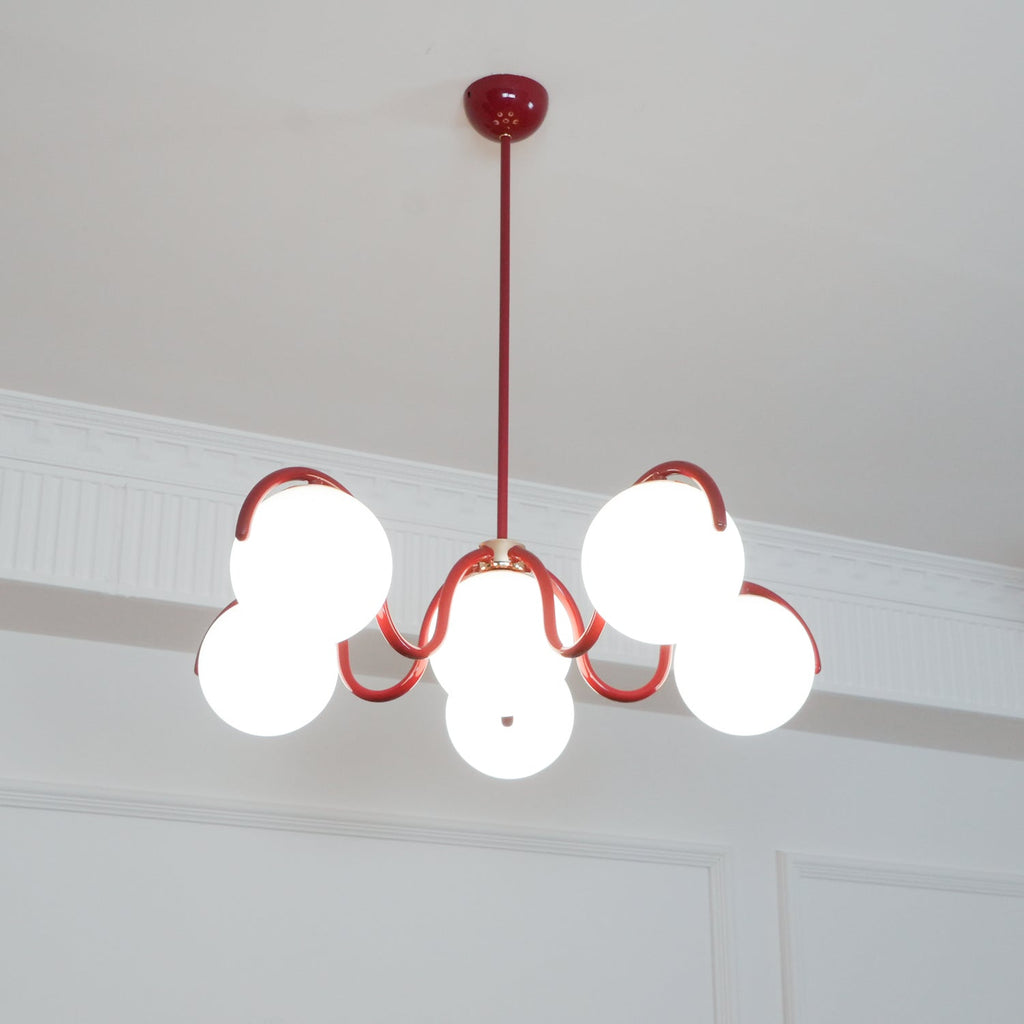 Penrelfern Glass Chandelier-Moonnatur