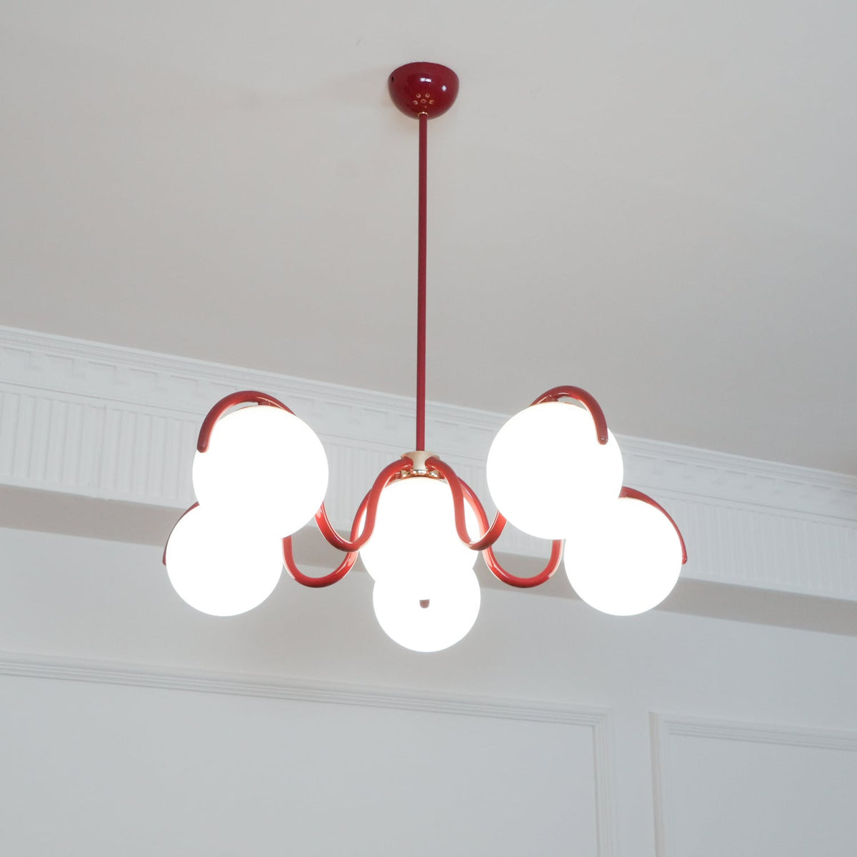 Penrelfern Glass Chandelier-Moonnatur
