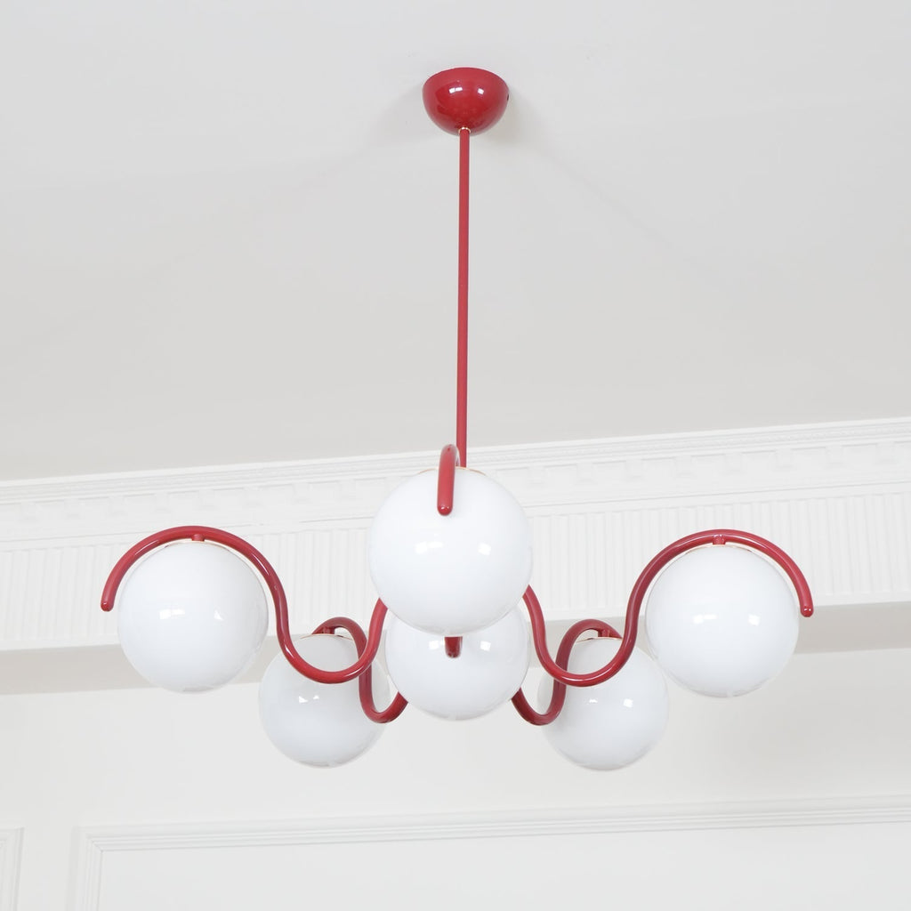 Penrelfern Glass Chandelier-Moonnatur