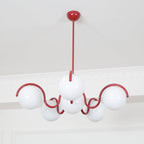 Penrelfern Glass Chandelier-Moonnatur