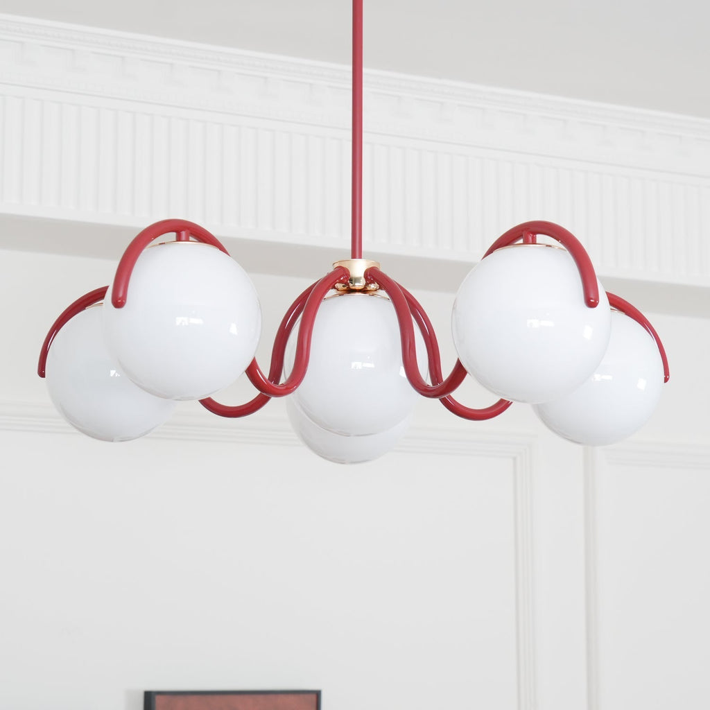 Penrelfern Glass Chandelier-Moonnatur