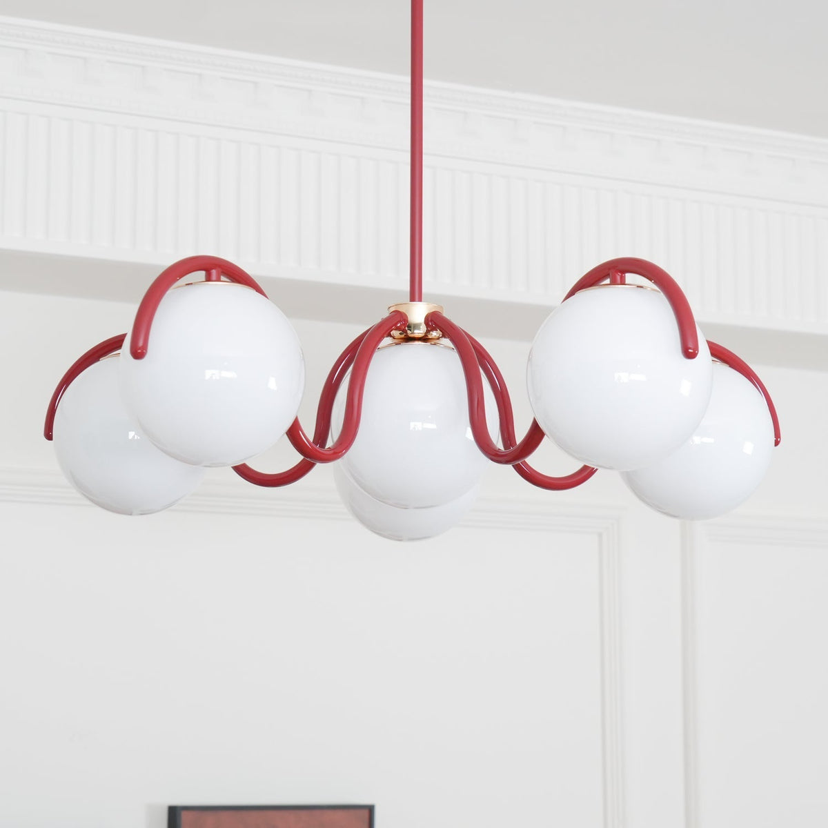 Penrelfern Glass Chandelier-Moonnatur