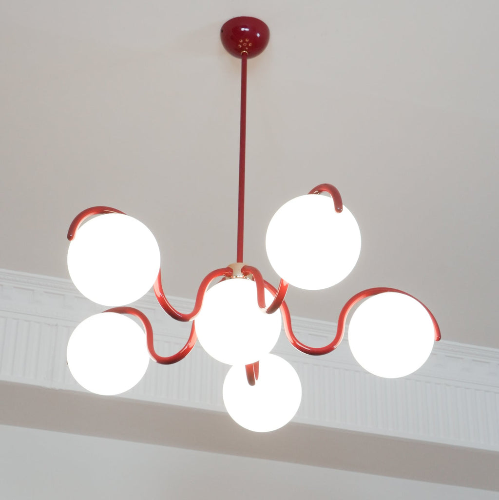Penrelfern Glass Chandelier-Moonnatur