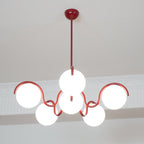 Penrelfern Glass Chandelier-Moonnatur