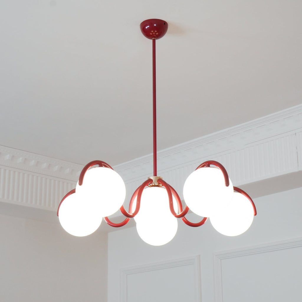 Penrelfern Glass Chandelier-Moonnatur