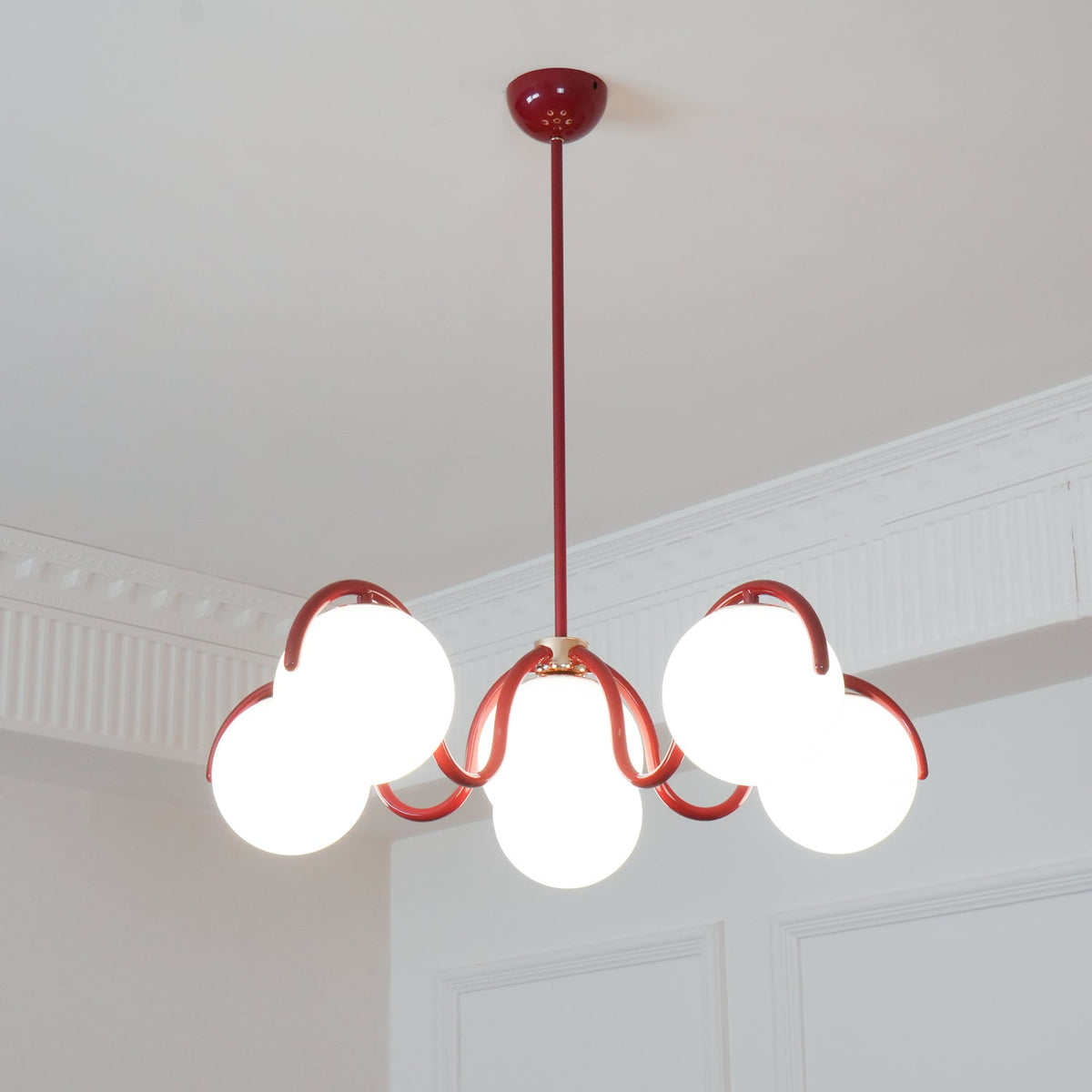 Penrelfern Glass Chandelier-Moonnatur