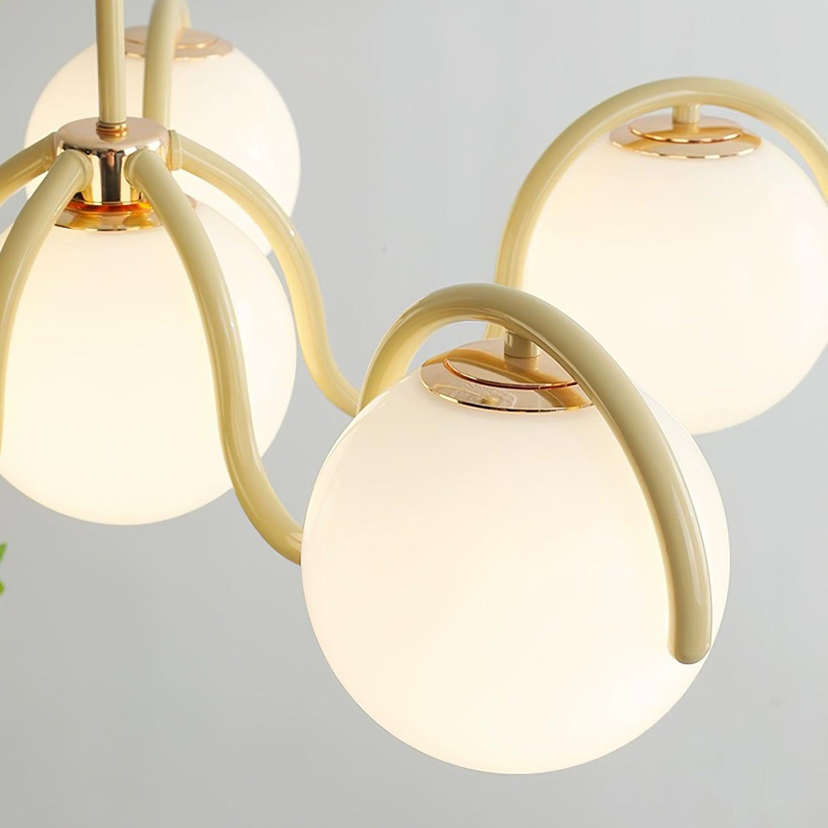 Penrelfern Glass Chandelier-Moonnatur