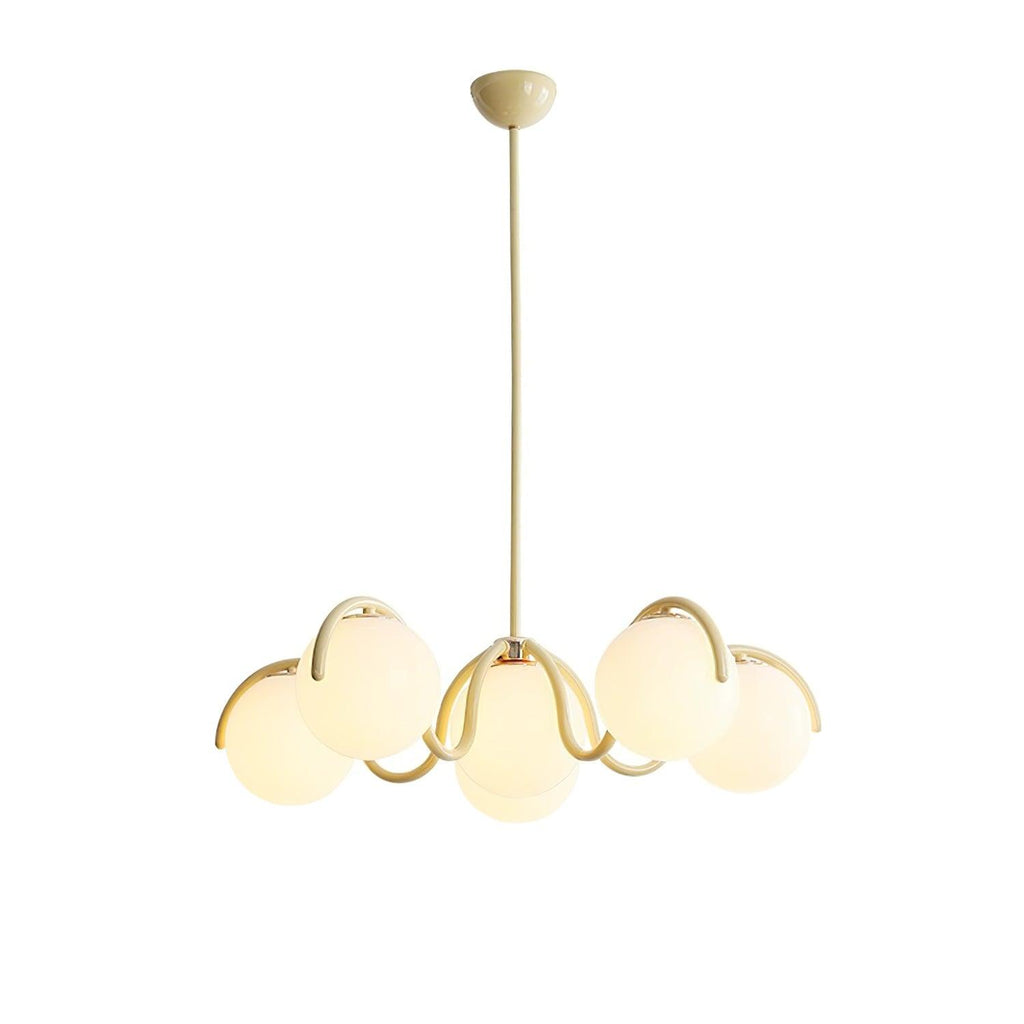Penrelfern Glass Chandelier-Moonnatur