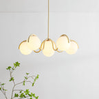 Penrelfern Glass Chandelier-Moonnatur
