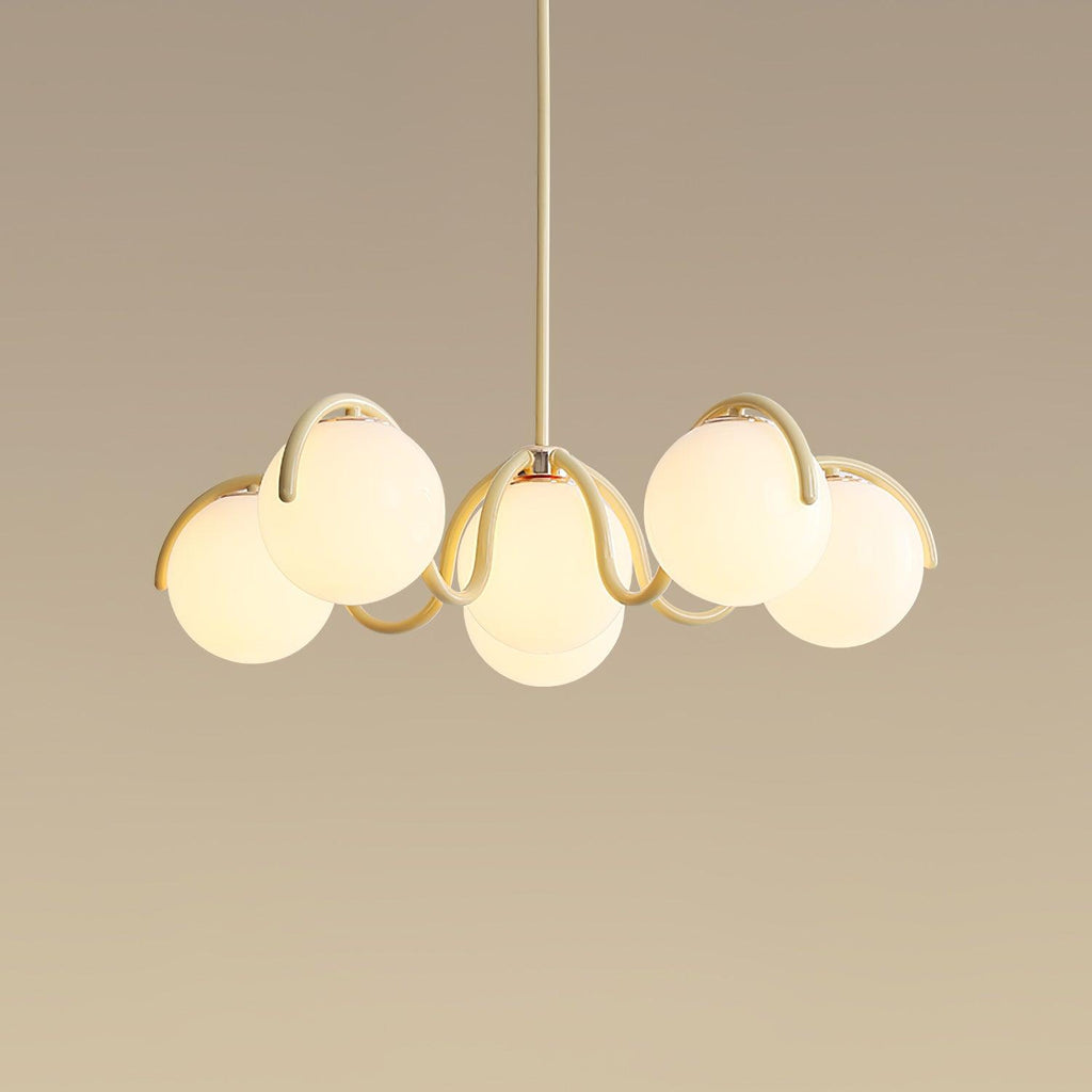Penrelfern Glass Chandelier-Moonnatur