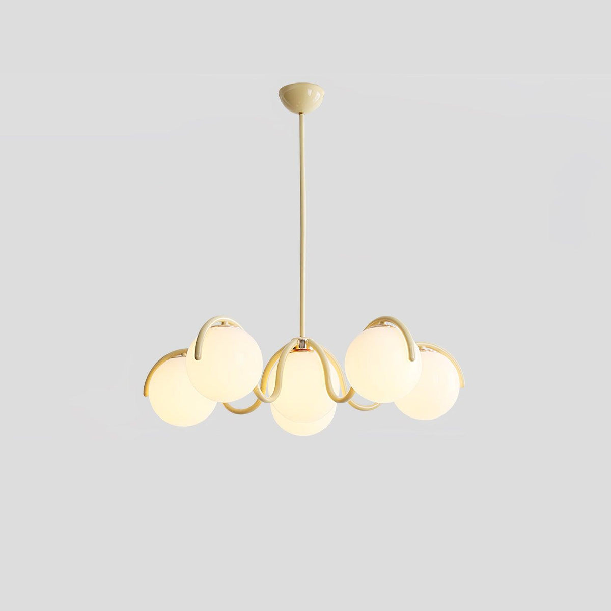 Penrelfern Glass Chandelier-Moonnatur