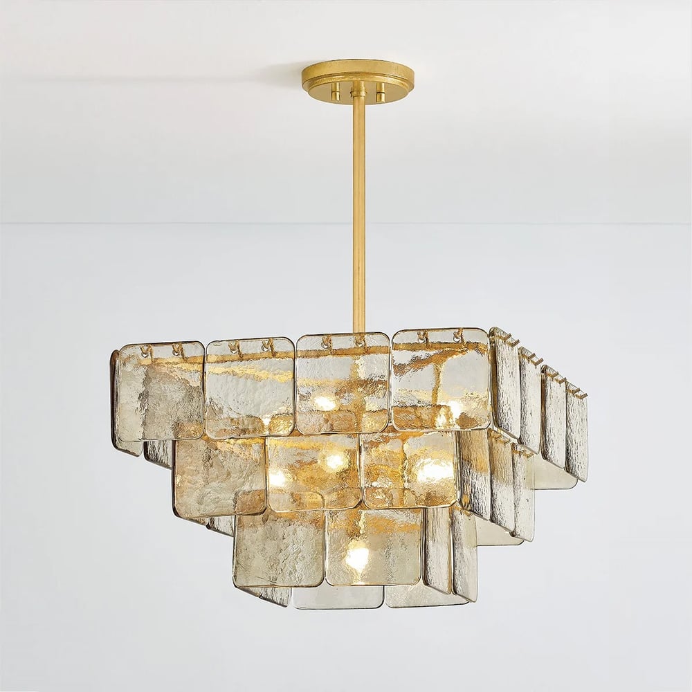 Cavenash Glass Chandelier-Moonnatur