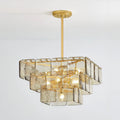 Cavenash Glass Chandelier-Moonnatur