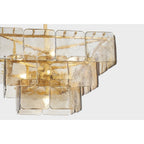 Cavenash Glass Chandelier-Moonnatur
